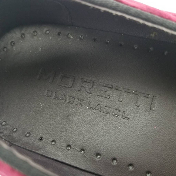 Moretti Black Label Mens Slip On Suede Loafers Shoes Red Size 10 - Picture 12 of 12